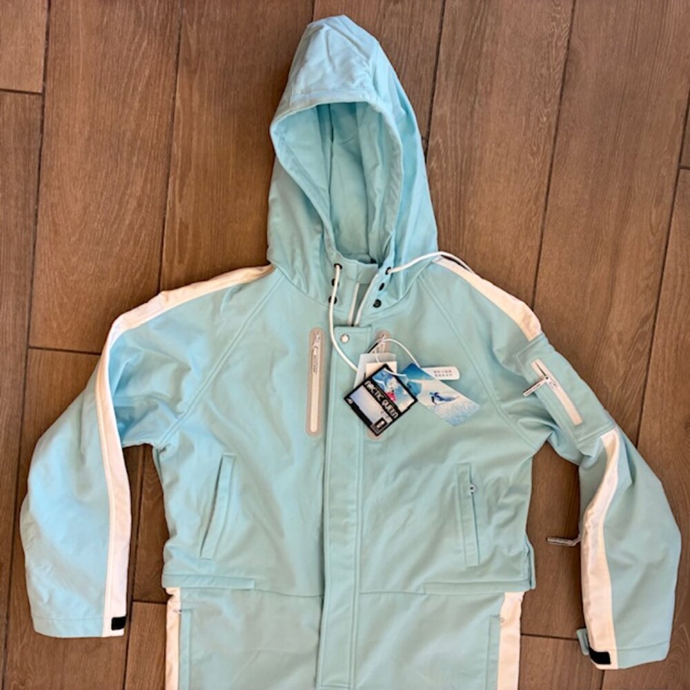 Arctic Queen Mountain Infinity One Piece Snowsuit Ski Jumpsuit Women's XL Teal